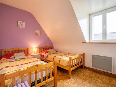Un ou plusieurs lits dans un hébergement de l'établissement Holiday Home Pors Ar Goff by Interhome