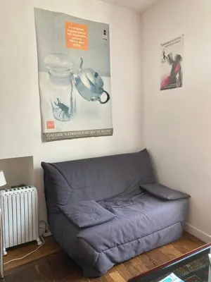Coin salon dans l'établissement T2 Quartier du Rosmeur