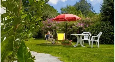 Jardin de l'établissement Gîtes de La Ferme De Kereven