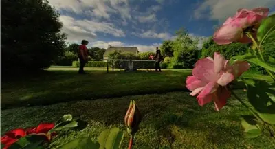 Jardin de l'établissement Gîtes de La Ferme De Kereven