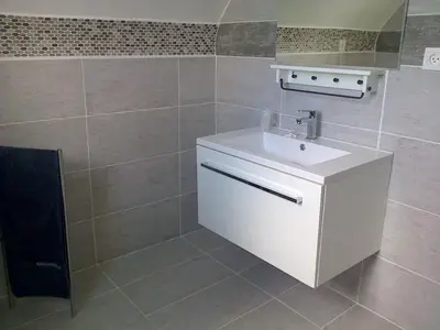 Cuisine ou kitchenette dans l'établissement Le Rocher du Samoyède