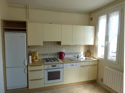 Cuisine ou kitchenette dans l'établissement Gite avec vue dominante