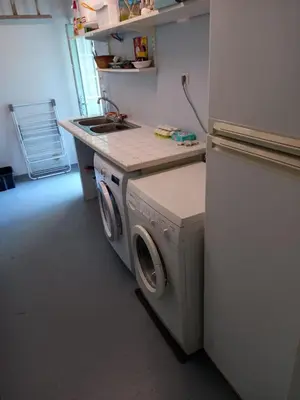 Cuisine ou kitchenette dans l'établissement Ferienhaus Cottage Maison typique