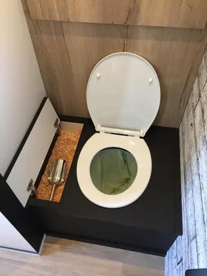 Salle de bains dans l'établissement Tiny House sur la cote bretonne