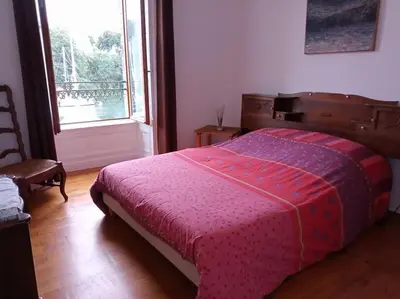 Un ou plusieurs lits dans un hébergement de l'établissement Gîte du port Rhu