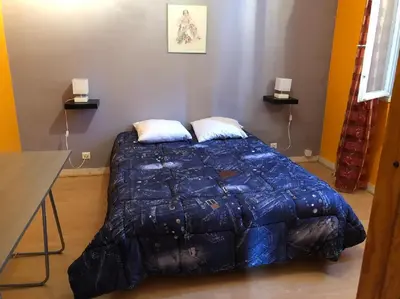 Un ou plusieurs lits dans un hébergement de l'établissement Ty Marie - Internet par fibre - Wifi gratuit
