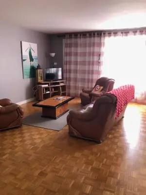 Coin salon dans l'établissement Ty Marie - Internet par fibre - Wifi gratuit