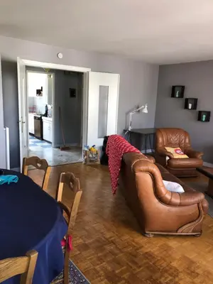 Coin salon dans l'établissement Ty Marie - Internet par fibre - Wifi gratuit