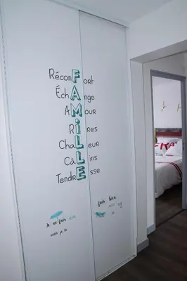 Un ou plusieurs lits dans un hébergement de l'établissement Maison Rouge