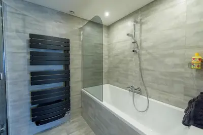 Salle de bains dans l'établissement Villa Marine