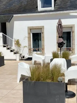 Balcon ou terrasse dans l'établissement La ville à la mer numéro 2 duplex en plein coeur du centre ville au calme terrasse et parking privé