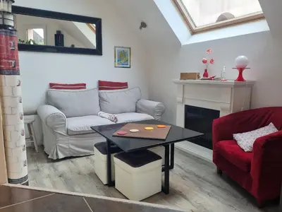 Coin salon dans l'établissement Sud Bretagne Concarneau Tregunc Pont-avenTyruzall