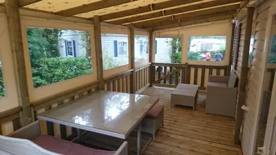 Plan de l'établissement Mobile Home dans Domaine de Kerlann