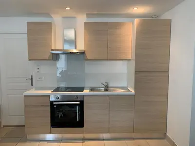 Cuisine ou kitchenette dans l'établissement Appartement Cœur Saint-Martin