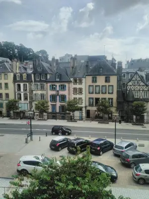 Vue générale sur la montagne ou vue sur la montagne depuis l'appartement