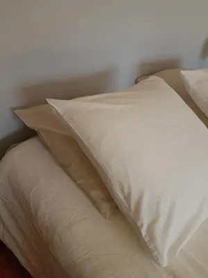 Un ou plusieurs lits dans un hébergement de l'établissement Dépendance Spacieuse & Cosy Entre et Mer avec Spa