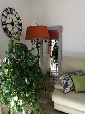 Coin salon dans l'établissement Maison de Campagne en Centre Finistère