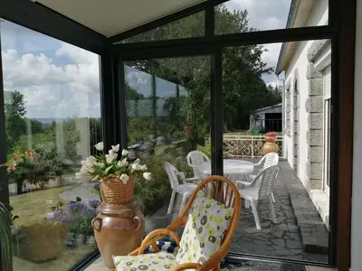 Jardin de l'établissement Maison de Campagne en Centre Finistère