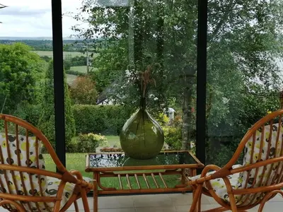 Jardin de l'établissement Maison de Campagne en Centre Finistère