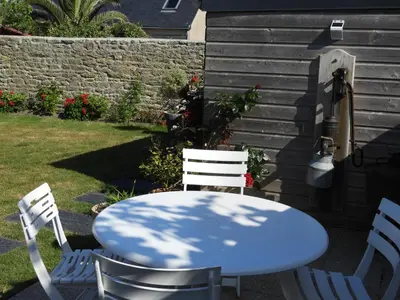 Jardin de l'établissement les volets bleus