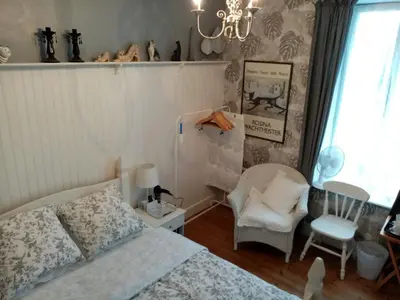 Coin salon dans l'établissement Maison Jonela