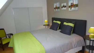 Un ou plusieurs lits dans un hébergement de l'établissement brest chambres d'hôtes