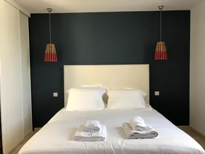 Un ou plusieurs lits dans un hébergement de l'établissement Roscoff Beach House