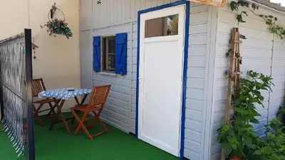 Terrasse ou espace extérieur de l'établissement Bungalow de Kermoal