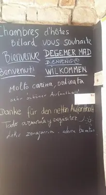 Plan de l'établissement Chambres d'Hotes Belard
