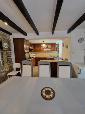 Cuisine ou kitchenette dans l'établissement ty dreux entre terre et mer