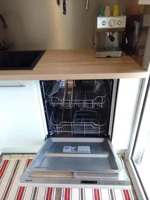 Cuisine ou kitchenette dans l'établissement Grand Studio Vue Mer