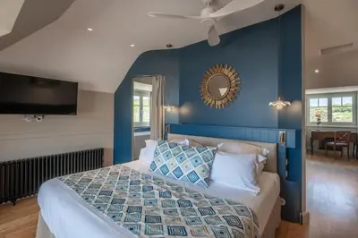 Un ou plusieurs lits dans un hébergement de l'établissement Hôtel de la Plage