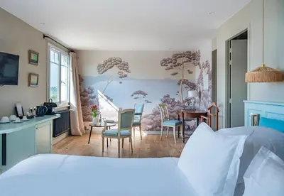 Un ou plusieurs lits dans un hébergement de l'établissement Hôtel de la Plage