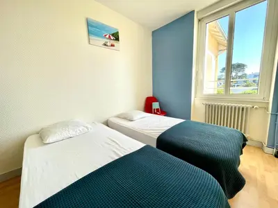 Un ou plusieurs lits dans un hébergement de l'établissement Résidence Des Bains