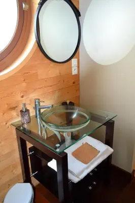 Salle de bains dans l'établissement Chambres d'Hôtes Le Nid d'Iroise
