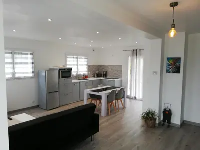 Cuisine ou kitchenette dans l'établissement résidence des dunes