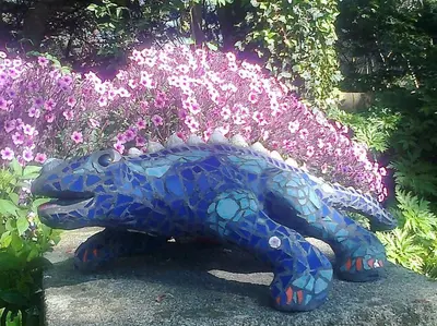 Jardin de l'établissement La grange aux lièvres, gîtes Kerdoel