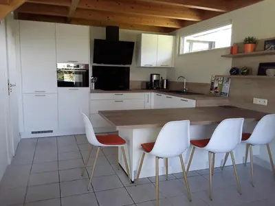 Cuisine ou kitchenette dans l'établissement Ménez ar Broc'h