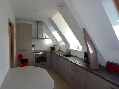 Cuisine ou kitchenette dans l'établissement Roch'ar piguet