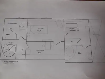 Plan de l'établissement Chambre d'hôtes proche de Brest et Landerneau