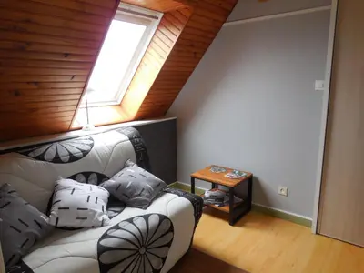 Coin salon dans l'établissement Chambre d'hôtes proche de Brest et Landerneau