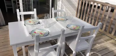 Balcon ou terrasse dans l'établissement LE PETIT COIN DE PARADIS