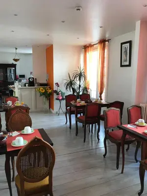 Cuisine ou kitchenette dans l'établissement Hotel Kelig