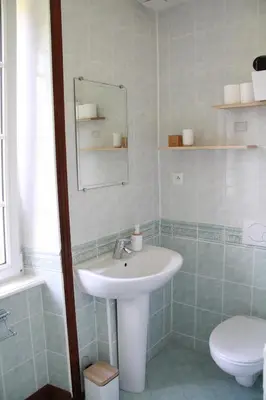 Salle de bains dans l'établissement Maison Boulvern