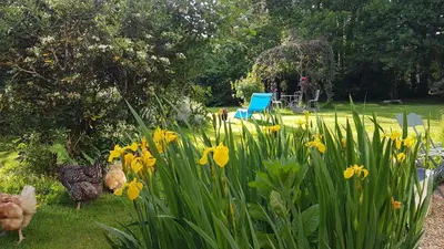 Jardin de l'établissement La Ferme de Kerhors