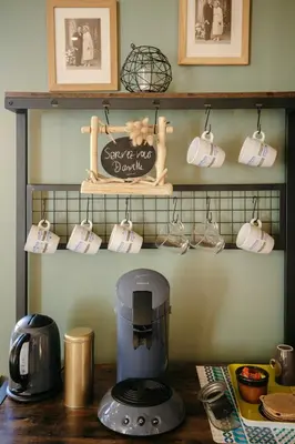 Cuisine ou kitchenette dans l'établissement La Clé des Champs des Abers