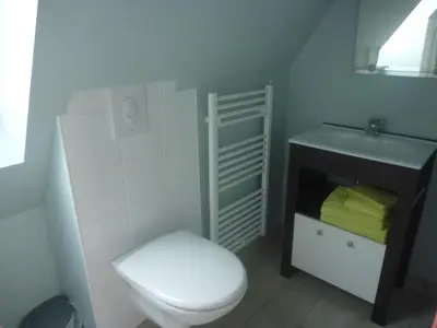 Salle de bains dans l'établissement Domaine de Kerzuat