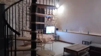 Télévision ou salle de divertissement dans l'établissement Penandaouent