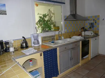Cuisine ou kitchenette dans l'établissement La baie