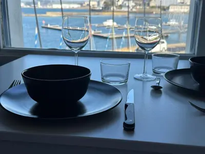 Boissons dans l'établissement Appartement Design VII Port de Tréboul-Douarnenez